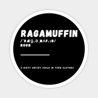 Word Ragamuffin Magnet